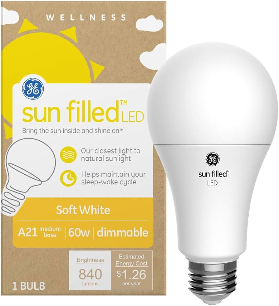 GE Sun Filled LED Lamps: Premium Lighting with Enhanced Color Accuracy and Reduced Blue Light