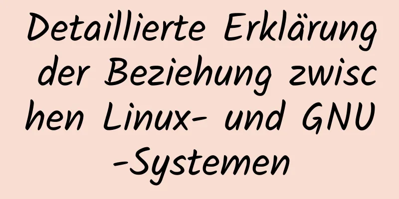 Detaillierte Erklärung der Beziehung zwischen Linux- und GNU-Systemen