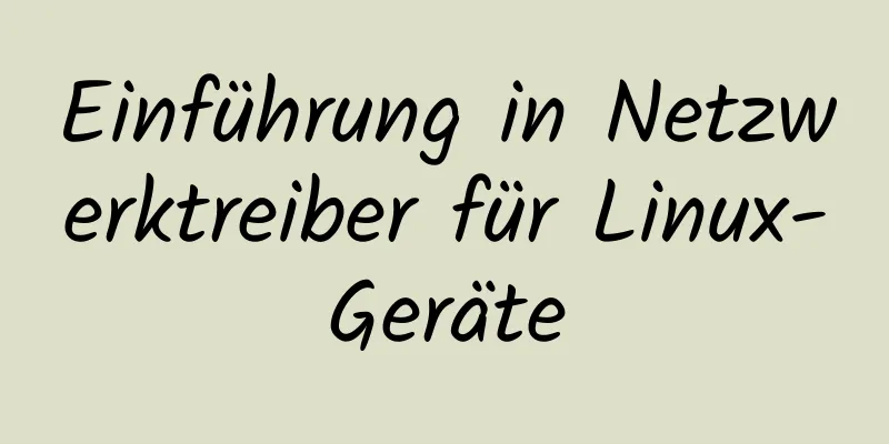 Einführung in Netzwerktreiber für Linux-Geräte