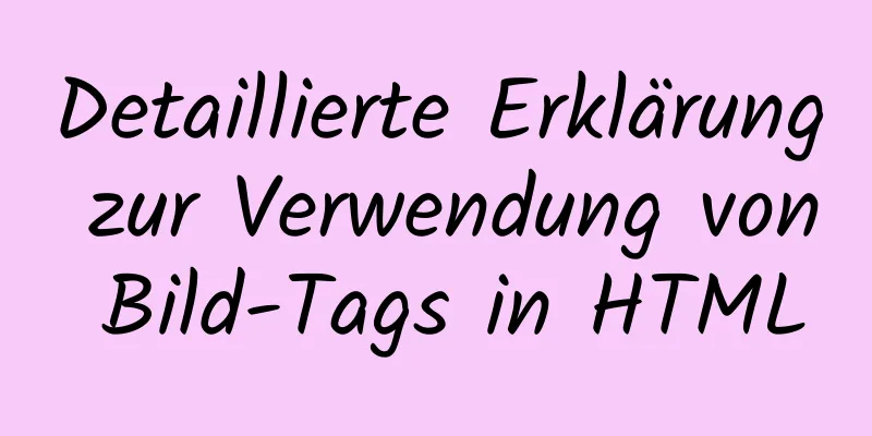 Detaillierte Erklärung zur Verwendung von Bild-Tags in HTML