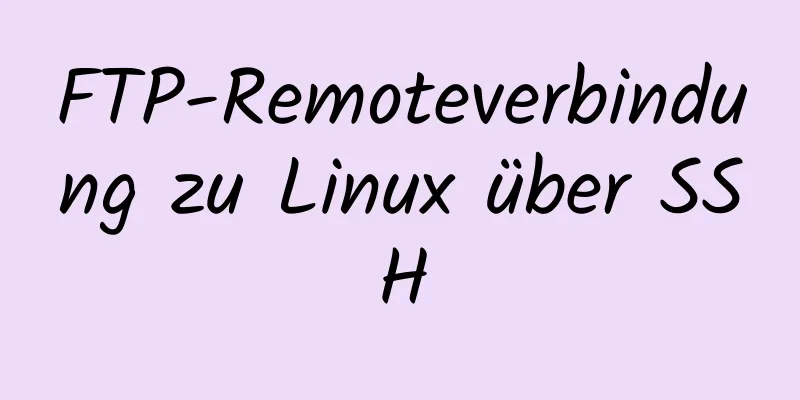 FTP-Remoteverbindung zu Linux über SSH