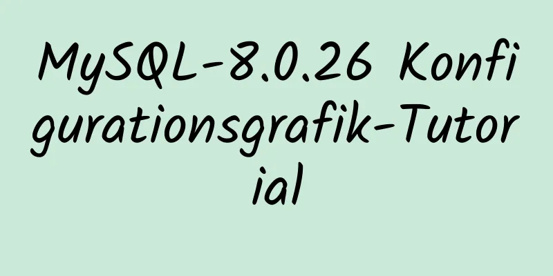 MySQL-8.0.26 Konfigurationsgrafik-Tutorial