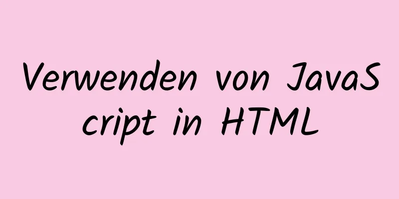 Verwenden von JavaScript in HTML