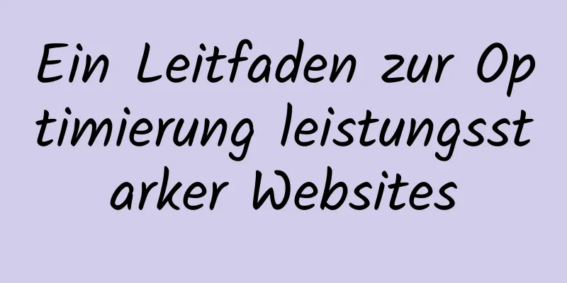 Ein Leitfaden zur Optimierung leistungsstarker Websites