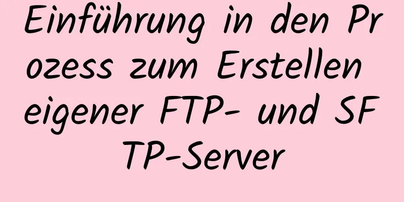 Einführung in den Prozess zum Erstellen eigener FTP- und SFTP-Server