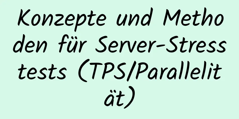 Konzepte und Methoden für Server-Stresstests (TPS/Parallelität)