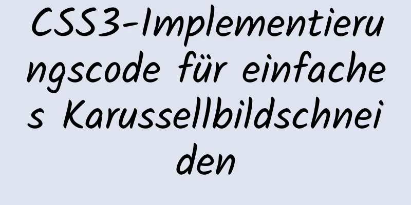 CSS3-Implementierungscode für einfaches Karussellbildschneiden