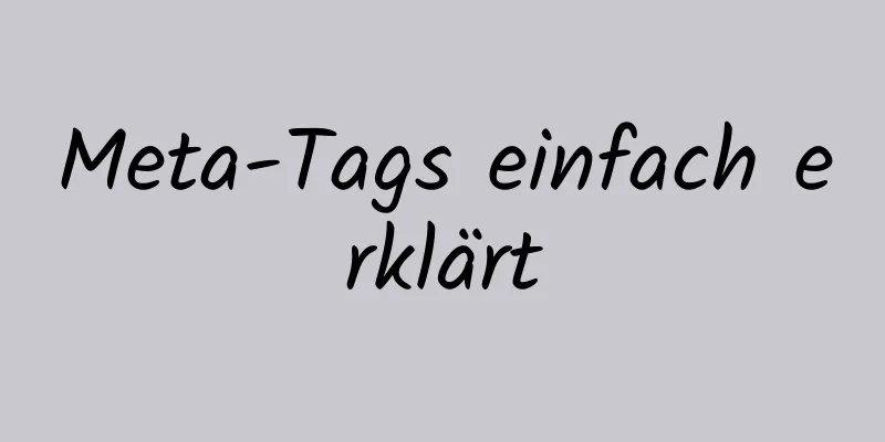 Meta-Tags einfach erklärt