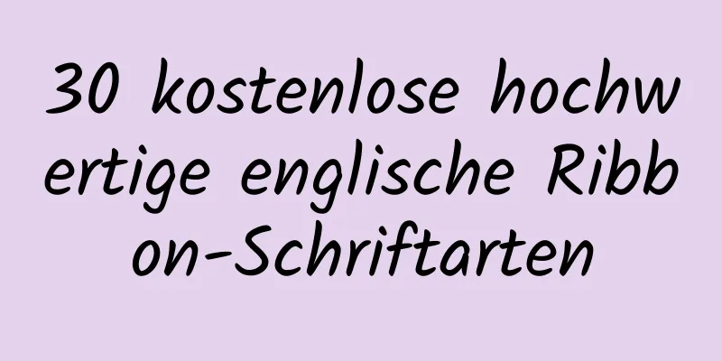 30 kostenlose hochwertige englische Ribbon-Schriftarten