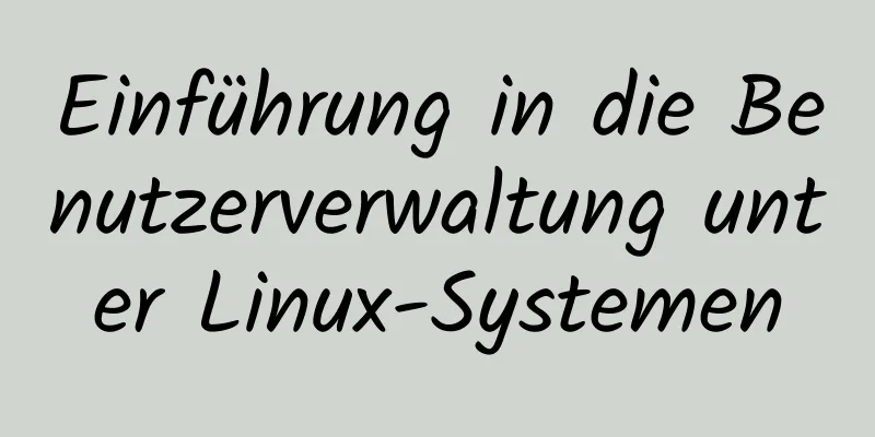 Einführung in die Benutzerverwaltung unter Linux-Systemen