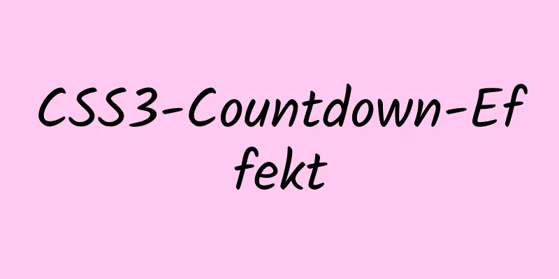 CSS3-Countdown-Effekt