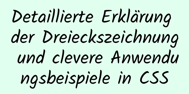 Detaillierte Erklärung der Dreieckszeichnung und clevere Anwendungsbeispiele in CSS