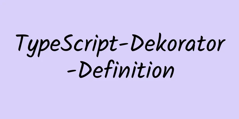 TypeScript-Dekorator-Definition