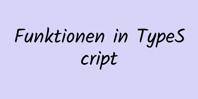 Funktionen in TypeScript