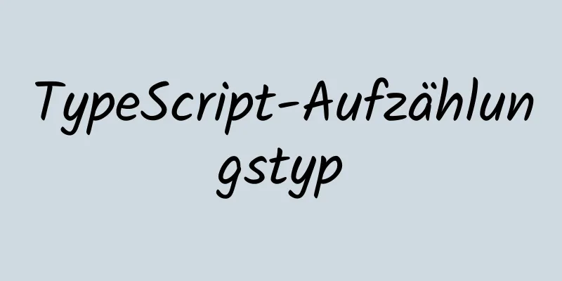 TypeScript-Aufzählungstyp