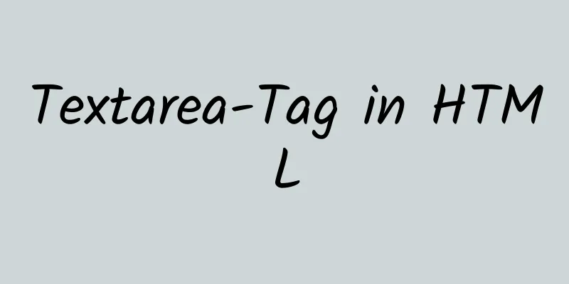 Textarea-Tag in HTML