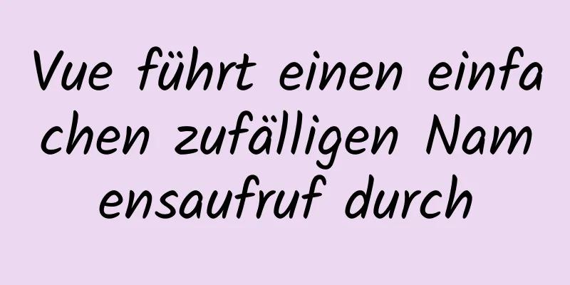 Vue führt einen einfachen zufälligen Namensaufruf durch