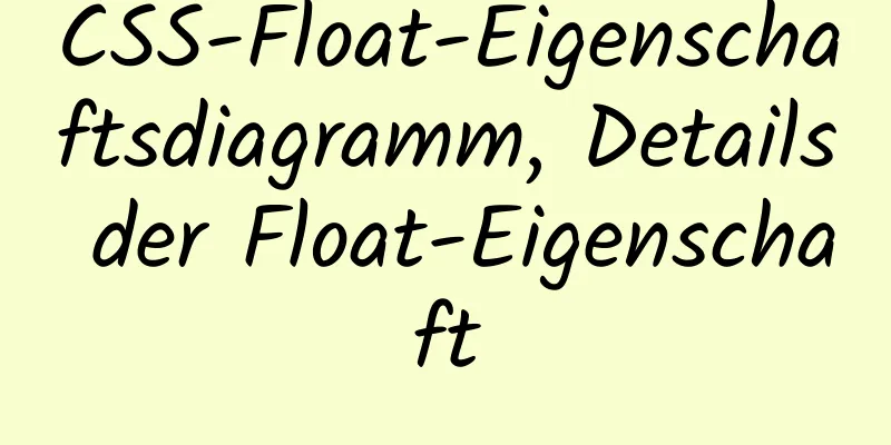 CSS-Float-Eigenschaftsdiagramm, Details der Float-Eigenschaft