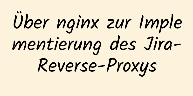 Über nginx zur Implementierung des Jira-Reverse-Proxys