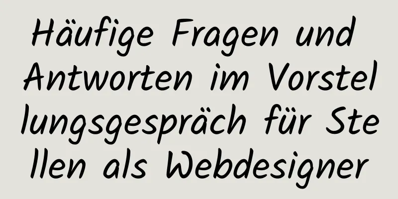 Häufige Fragen und Antworten im Vorstellungsgespräch für Stellen als Webdesigner