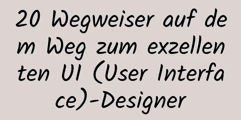 20 Wegweiser auf dem Weg zum exzellenten UI (User Interface)-Designer