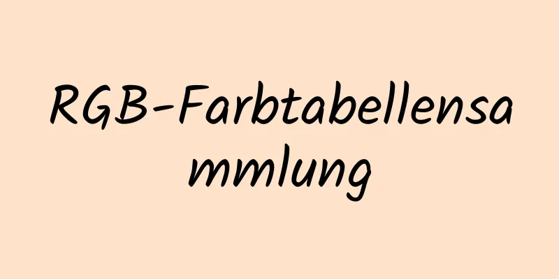 RGB-Farbtabellensammlung