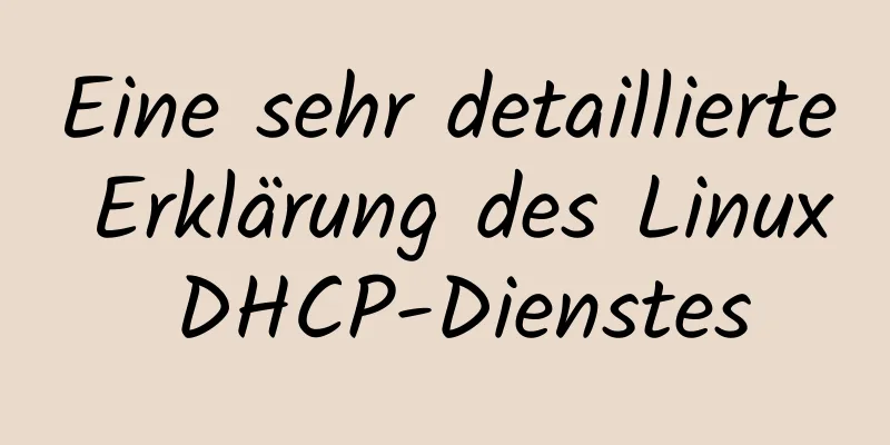 Eine sehr detaillierte Erklärung des Linux DHCP-Dienstes