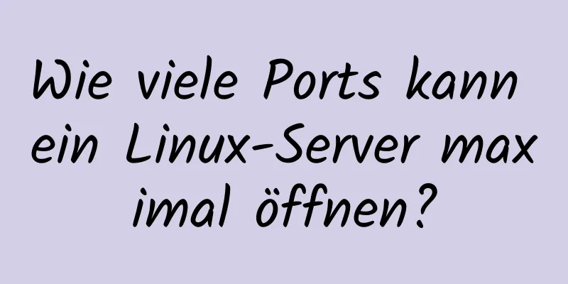 Wie viele Ports kann ein Linux-Server maximal öffnen?