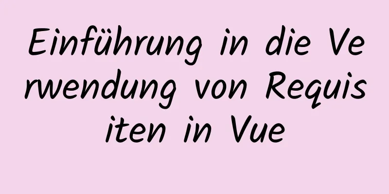 Einführung in die Verwendung von Requisiten in Vue