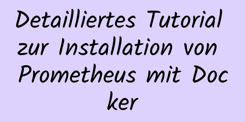 Detailliertes Tutorial zur Installation von Prometheus mit Docker