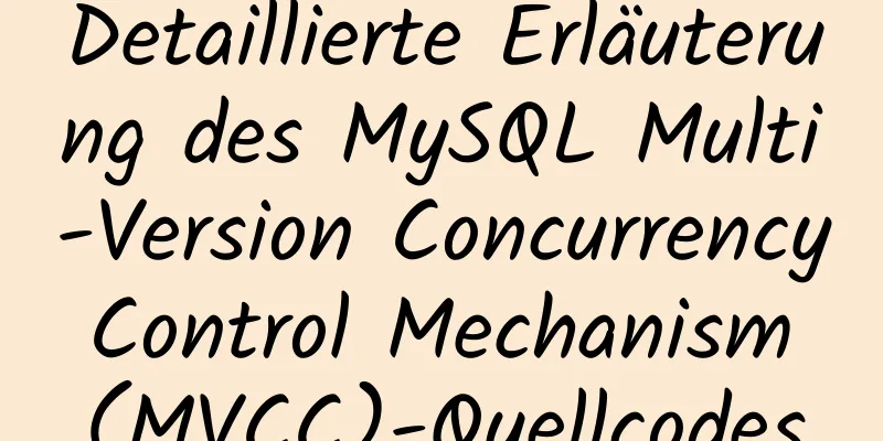 Detaillierte Erläuterung des MySQL Multi-Version Concurrency Control Mechanism (MVCC)-Quellcodes