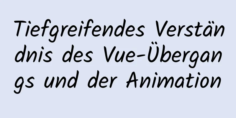 Tiefgreifendes Verständnis des Vue-Übergangs und der Animation