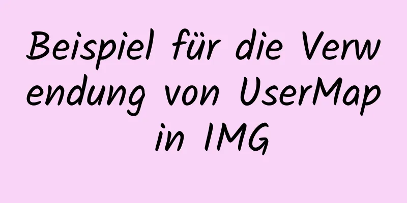 Beispiel für die Verwendung von UserMap in IMG