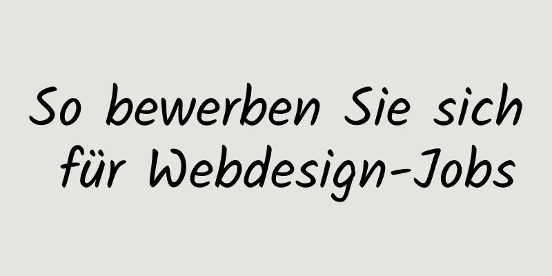 So bewerben Sie sich für Webdesign-Jobs