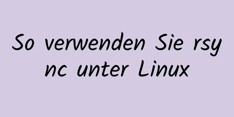 So verwenden Sie rsync unter Linux