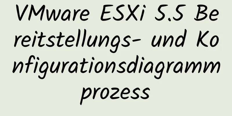 VMware ESXi 5.5 Bereitstellungs- und Konfigurationsdiagrammprozess