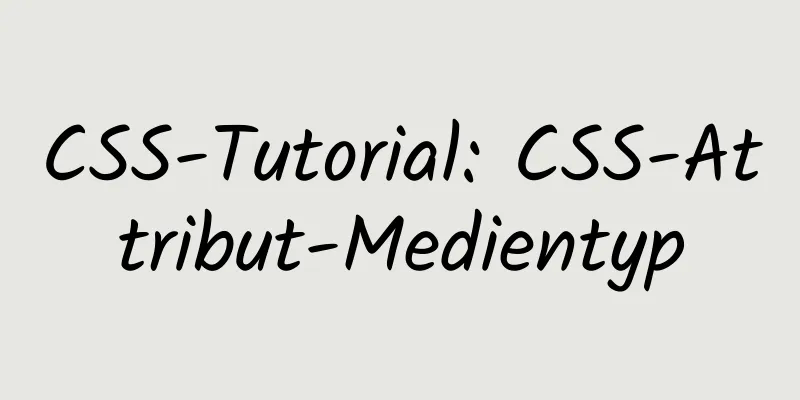 CSS-Tutorial: CSS-Attribut-Medientyp