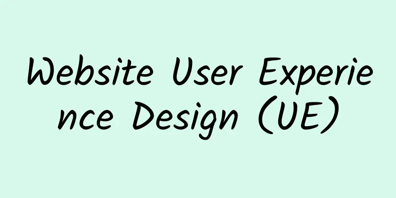 Website User Experience Design (UE)