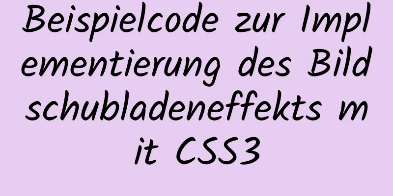 Beispielcode zur Implementierung des Bildschubladeneffekts mit CSS3