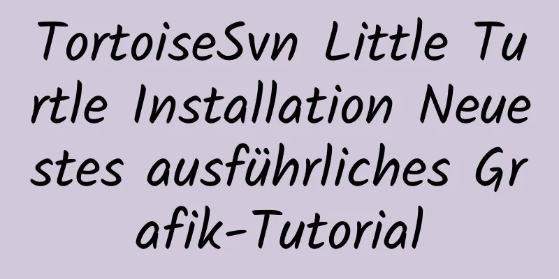 TortoiseSvn Little Turtle Installation Neuestes ausführliches Grafik-Tutorial