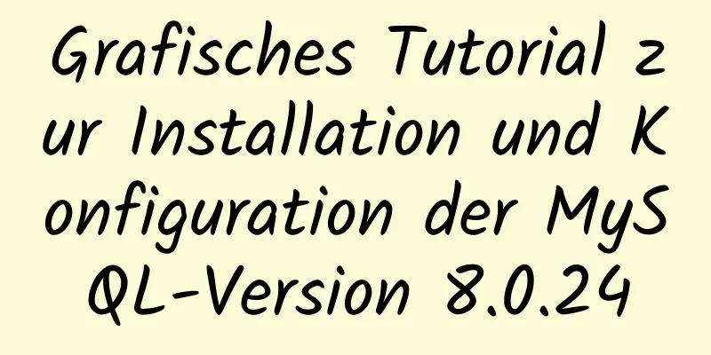 Grafisches Tutorial zur Installation und Konfiguration der MySQL-Version 8.0.24