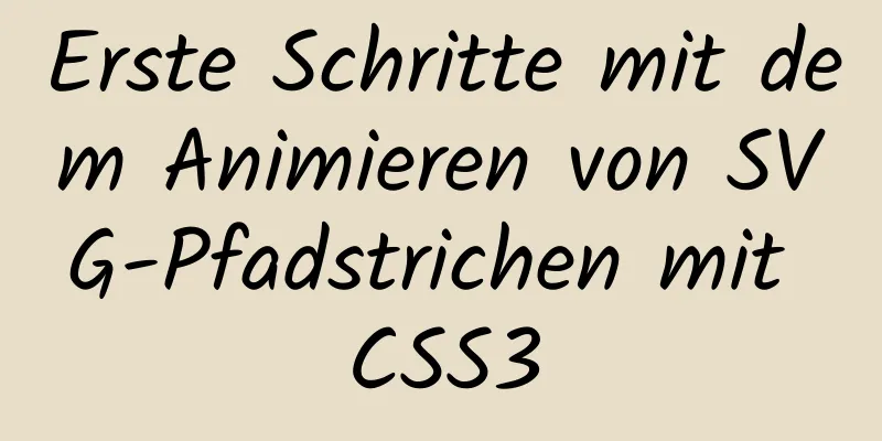 Erste Schritte mit dem Animieren von SVG-Pfadstrichen mit CSS3