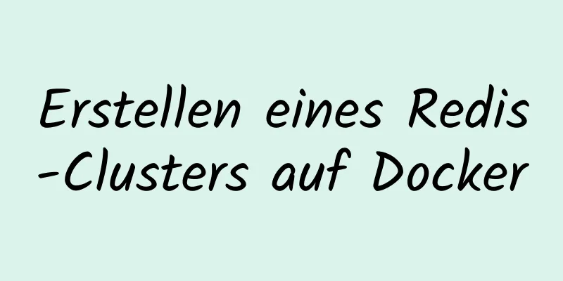 Erstellen eines Redis-Clusters auf Docker