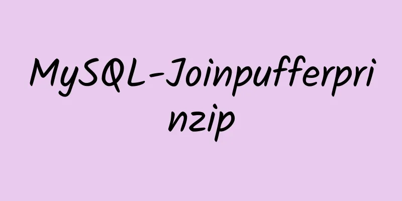 MySQL-Joinpufferprinzip