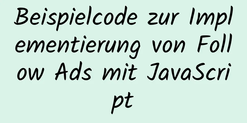 Beispielcode zur Implementierung von Follow Ads mit JavaScript