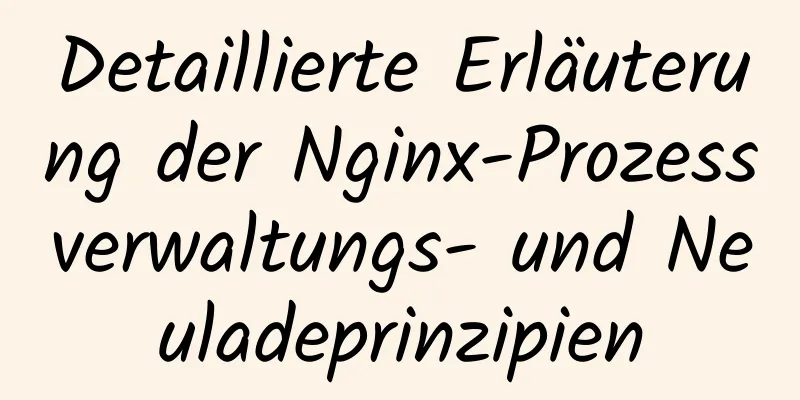 Detaillierte Erläuterung der Nginx-Prozessverwaltungs- und Neuladeprinzipien