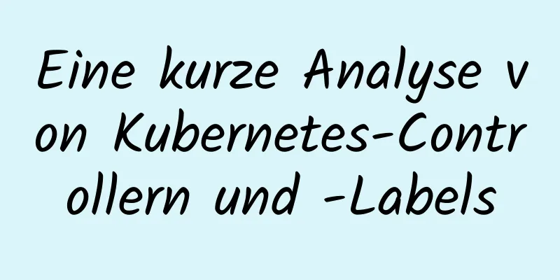 Eine kurze Analyse von Kubernetes-Controllern und -Labels