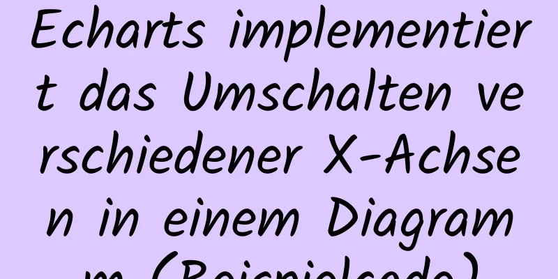 Echarts implementiert das Umschalten verschiedener X-Achsen in einem Diagramm (Beispielcode)