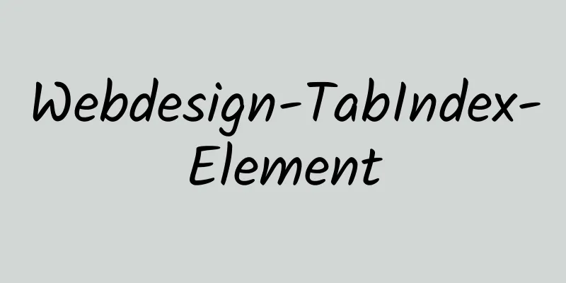 Webdesign-TabIndex-Element