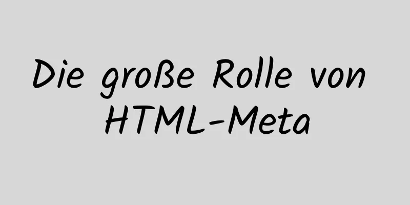 Die große Rolle von HTML-Meta